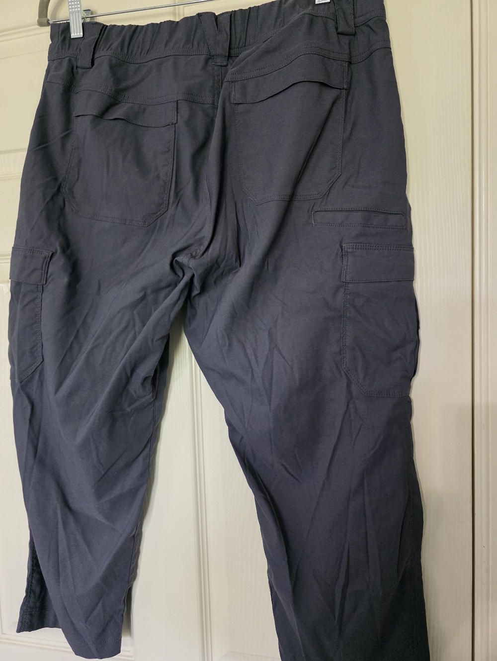 Duluth by Duluth Trading Co. Pants Womens 14 Gray Cargo Mid Rise Zip Fly